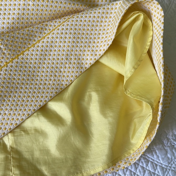 CYNTHIA CYNTHIA STEFFE Yellow Polka Dots Lined Skirt ONE OF A KIND - Picture 8 of 11